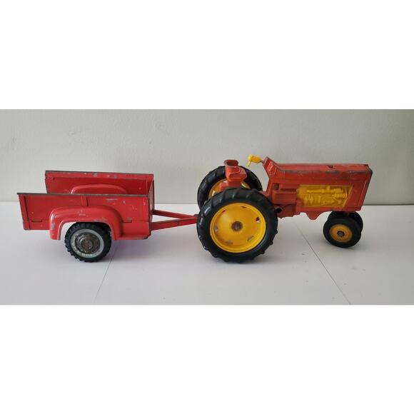 Hubley Tractor and Two Wheeled Trailer - Picture 1 of 5